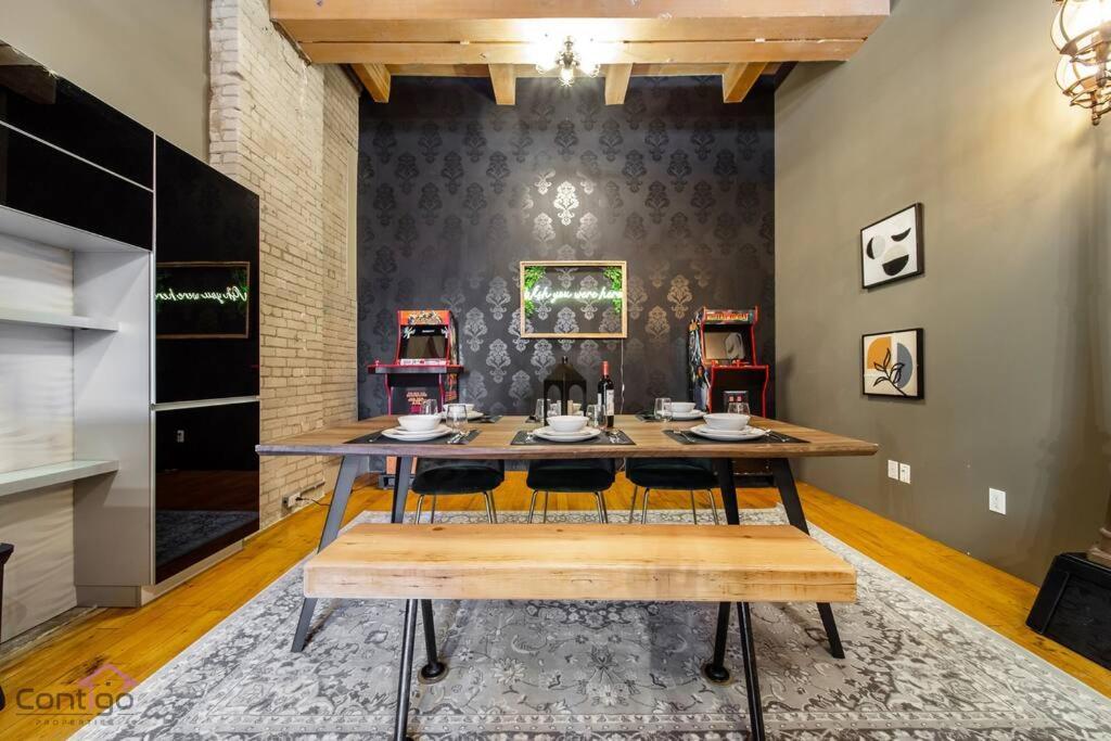 Historic Jd Loft, Near Ice District, Rogers Place, Ug Parking Edmonton Eksteriør bilde